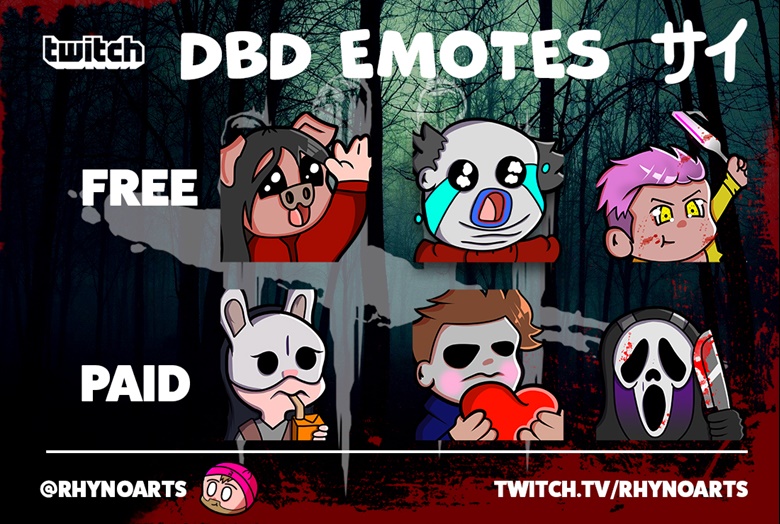 Dead by Daylight :hooked on You Trapper Twitch Emotes Twitch 