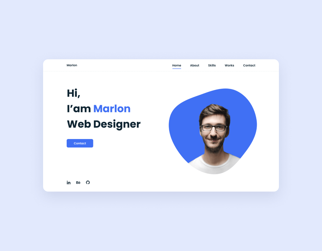 Responsive Portfolio Website Marlon - Bedimcode's Ko-fi Shop