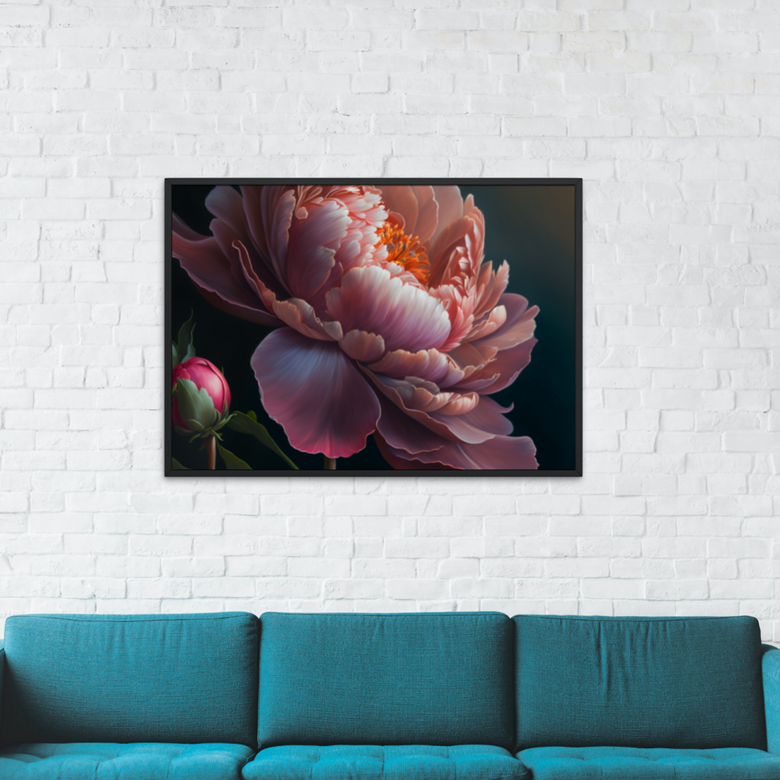 Elegant Peony: A Baroque-Inspired Digital Art - Jeeny's Ko-fi Shop - Ko ...