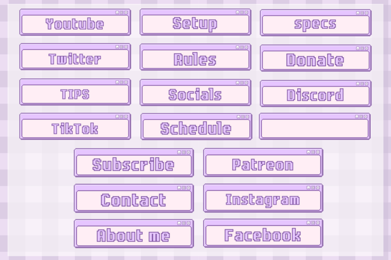 Purple Panels For Twitch - Giuli's Ko-fi Shop - Ko-fi ️ Where Creators 