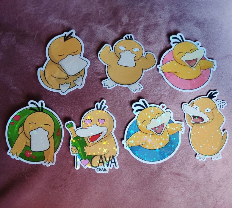 Stickers Psyduck - Juu-Chan's Ko-fi Shop - Ko-fi ️ Where creators get ...