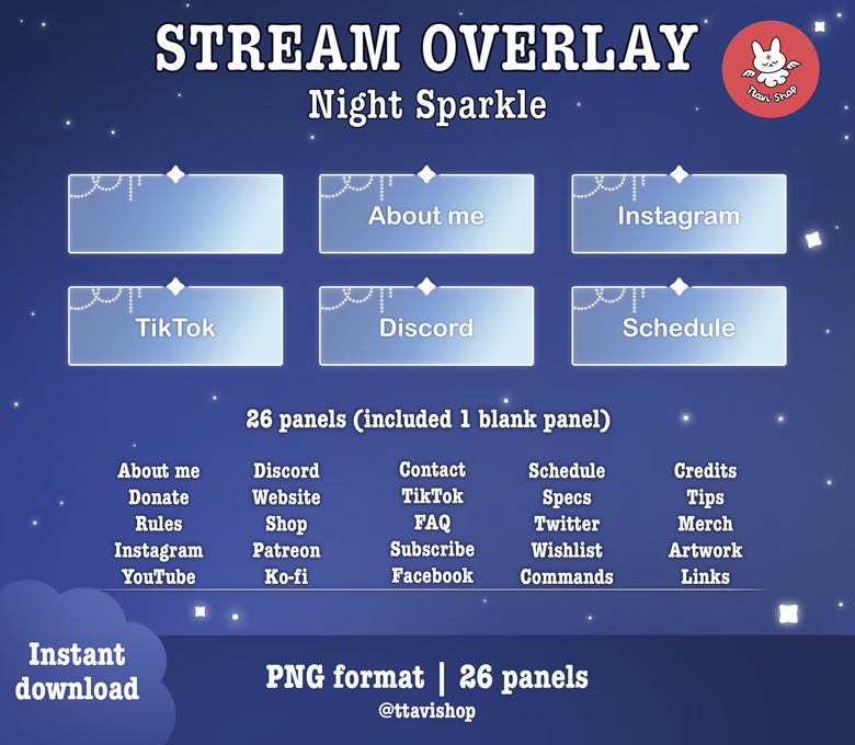 Dark Tropical Stream Overlay Set - Carly Smallbird's Ko-fi Shop