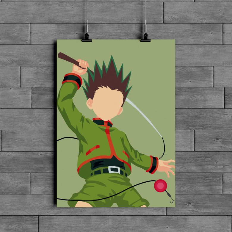 Gon Freecss Minimalist Poster - GmDesignartsGR's Ko-fi Shop - Ko-fi ️ ...