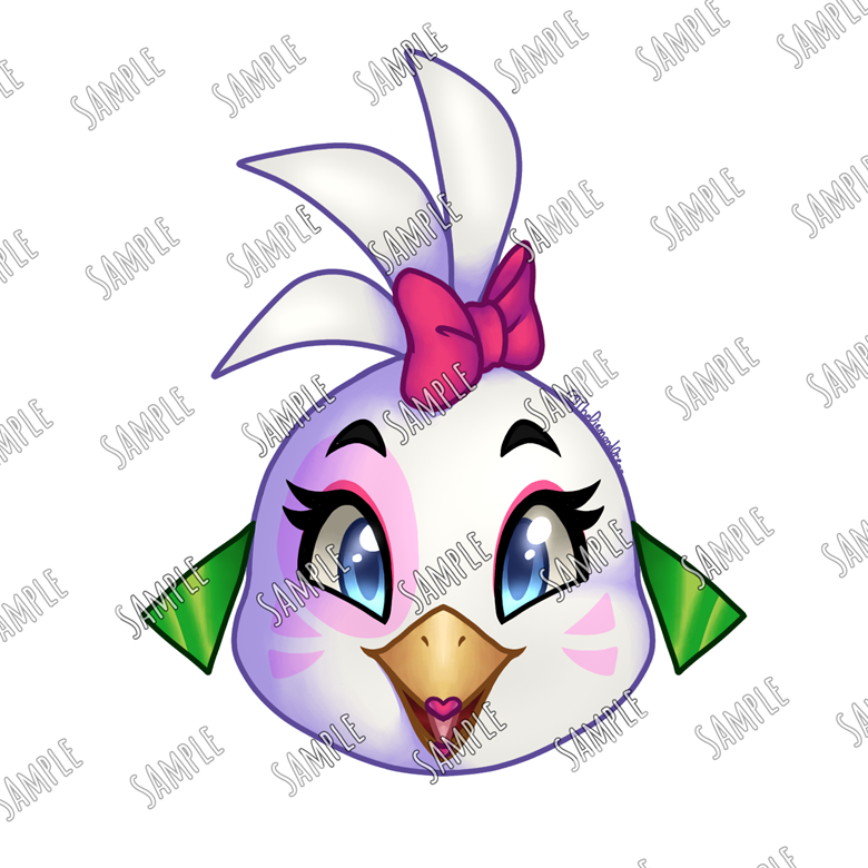 Printable Glamrock Bonnie 5x5 Sticker - JentasticArt's Ko-fi Shop