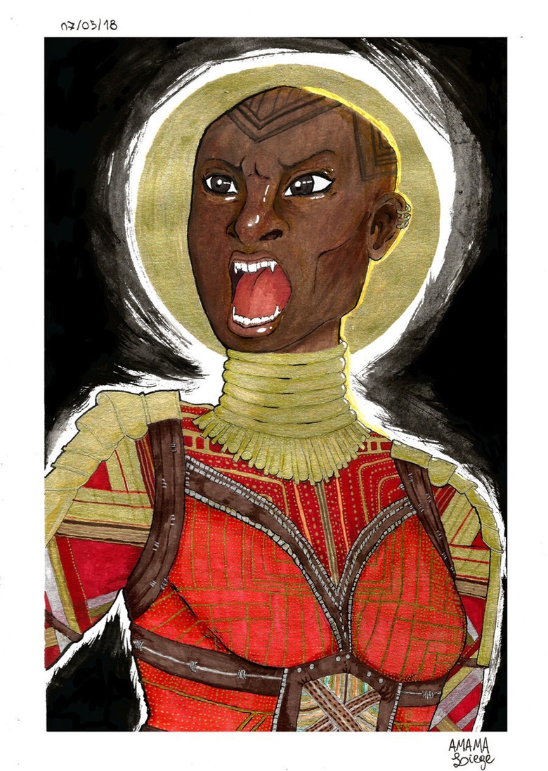 General Okoye Fanart- Hi-RES Wallpaper or Screensaver - Audrey Mariano ...