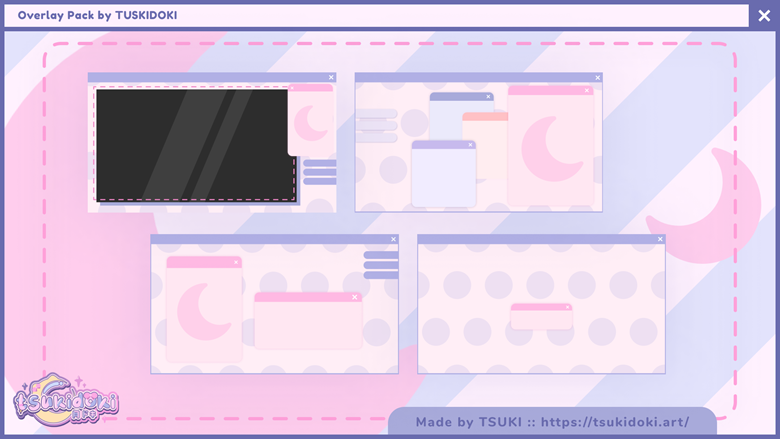 Dark Tropical Stream Overlay Set - Carly Smallbird's Ko-fi Shop