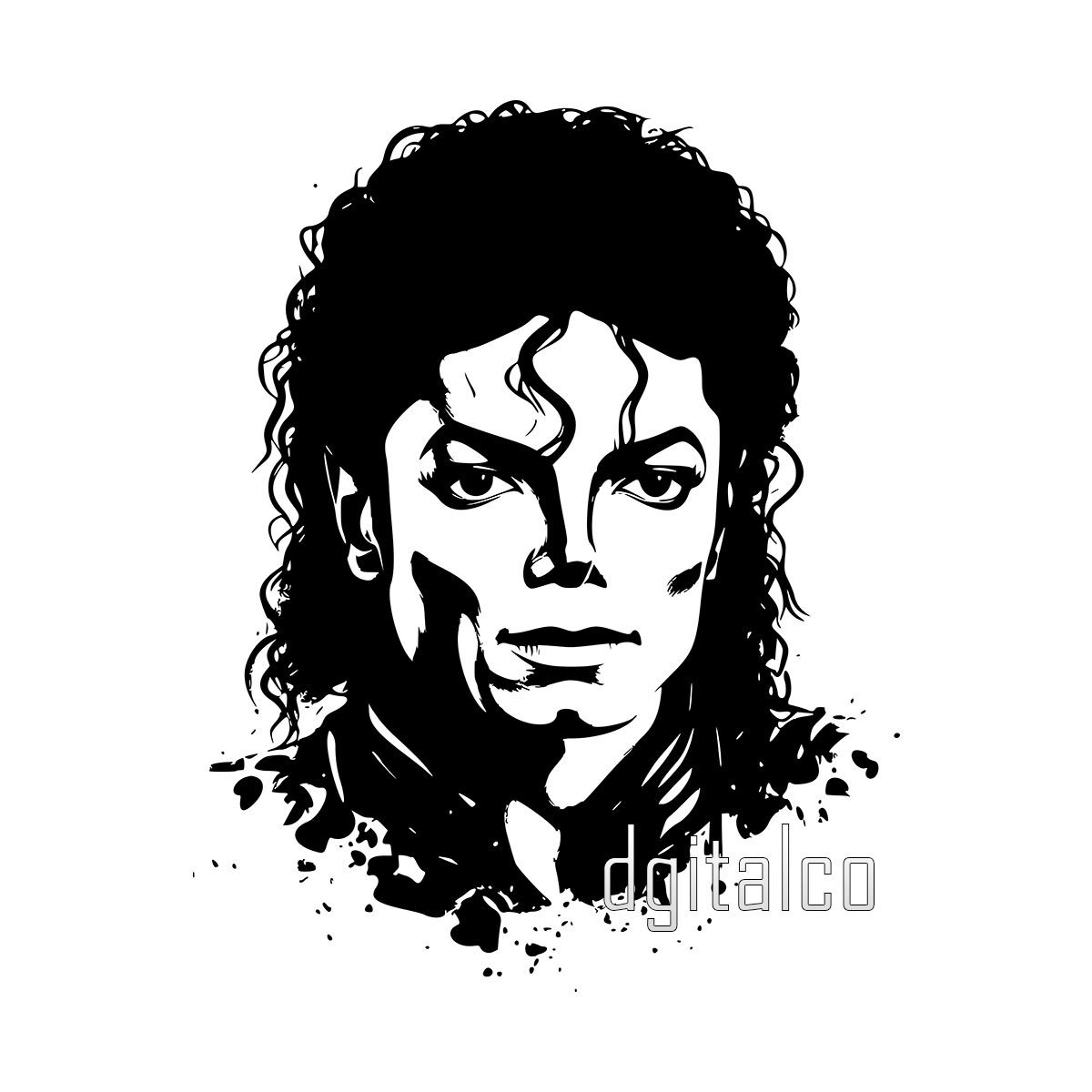 Michael Jackson Vector Portrait - Multi-Format File Kit - D.Gi.Talco's ...