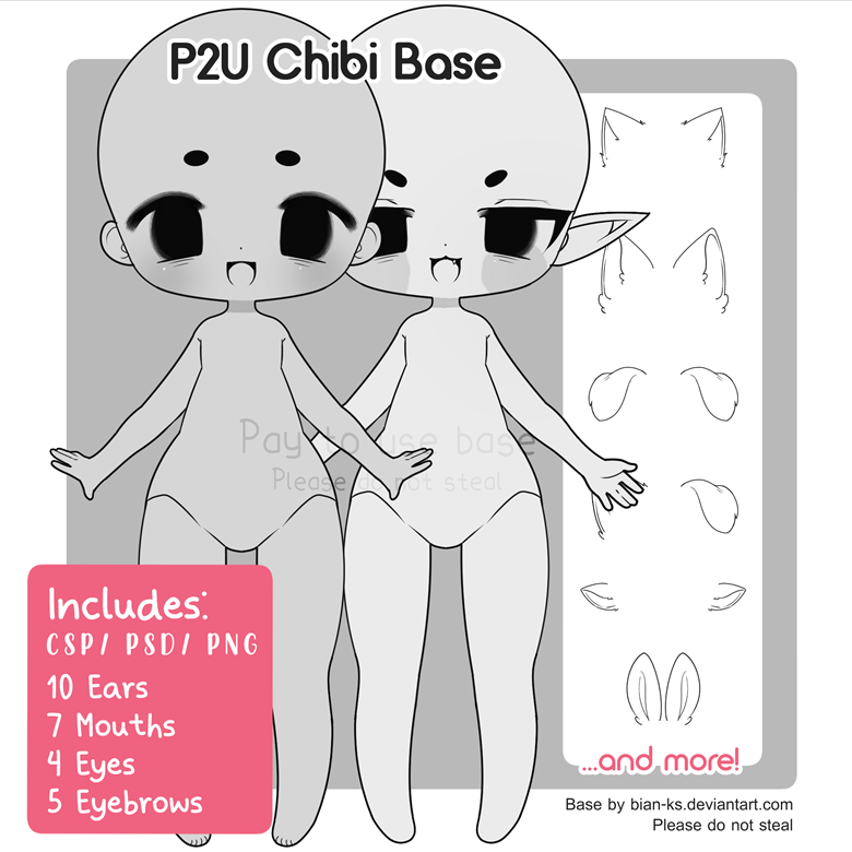 P2U Chibi Base Set, Pay to Use, $4