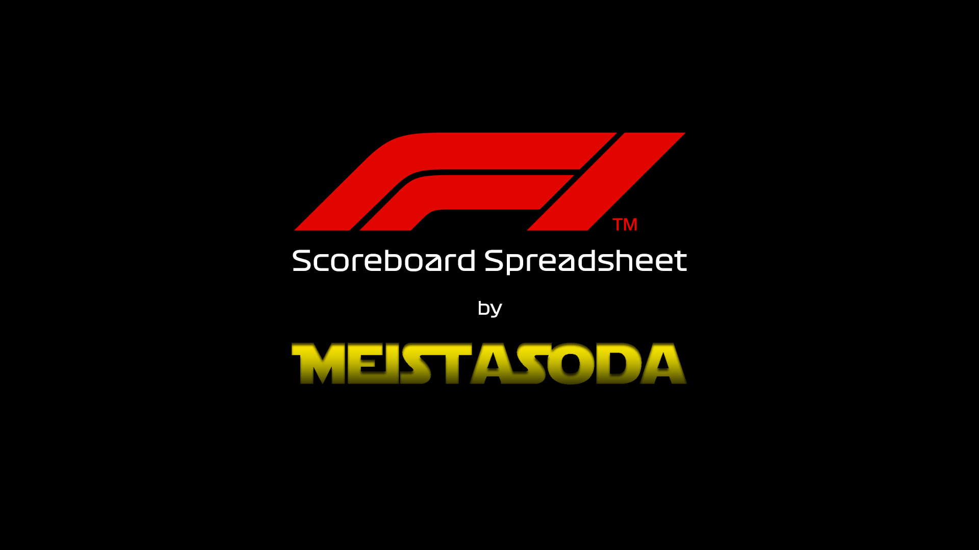 F1® Game F1 Scoreboard Spreadsheet MeistaSoda's Kofi Shop Kofi
