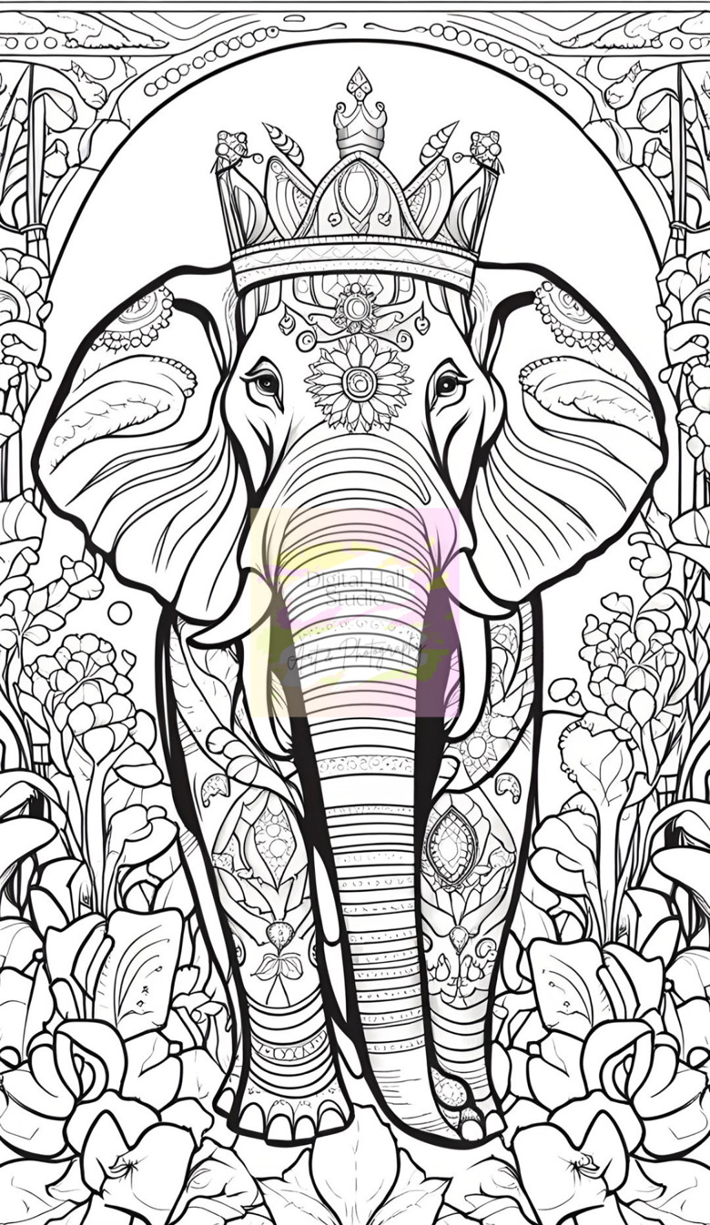 Three Elephants Coloring Pages Set - RISELiftingOthers's Ko-fi Shop - Ko-fi  ❤️ Where creators get support from fans through donations, memberships,  shop sales and more! The original 'Buy Me a Coffee' Page.