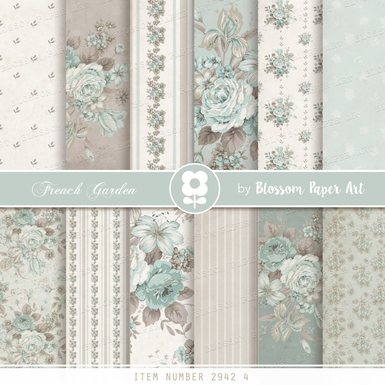 Victorian Rose Digital Paper, Vintage Junk Journal Paper Pack ...