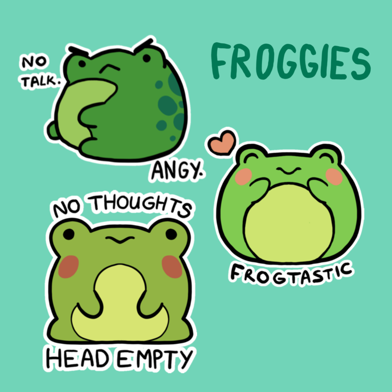Frog Stickers  Multiple designs - CT's Ko-fi Shop - Ko-fi ❤️ Where  creators get support from fans through donations, memberships, shop sales  and more! The original 'Buy Me a Coffee' Page.