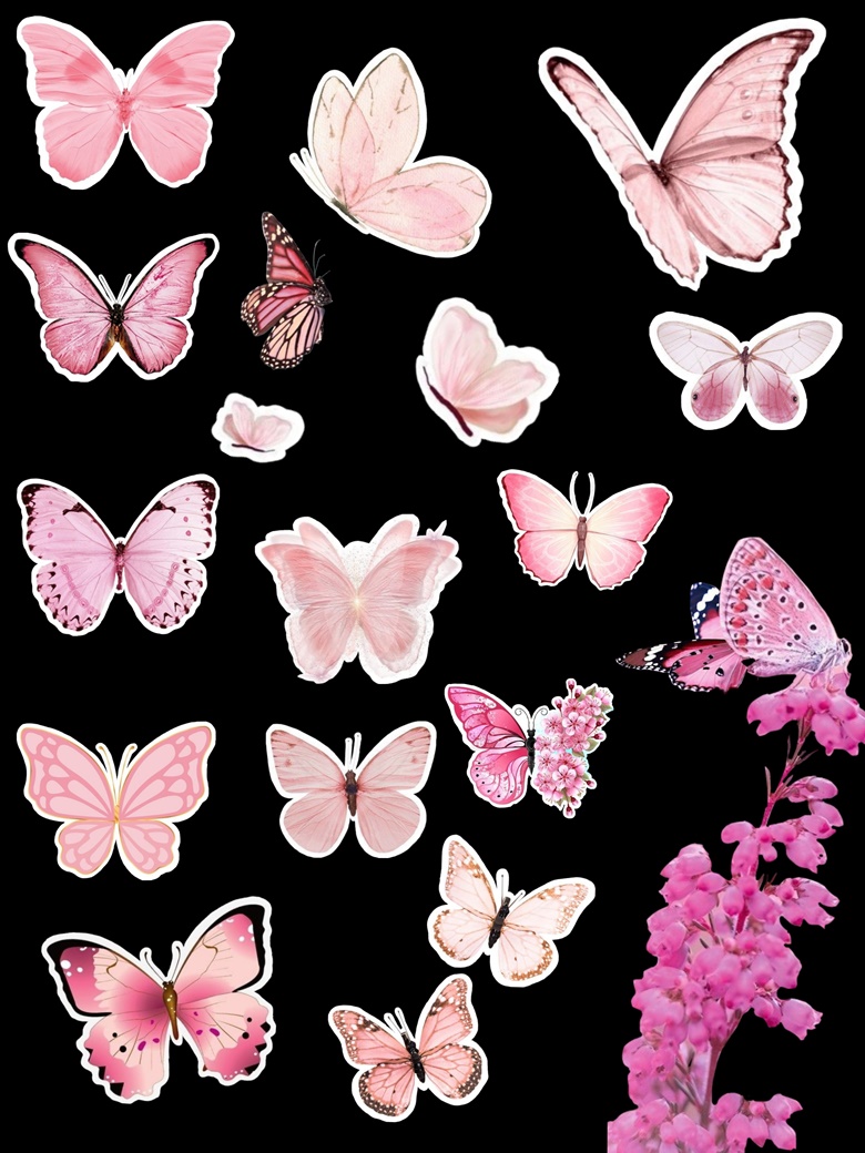 Butterfly Stickers Print Set - Alveena 's Ko-fi Shop - Ko-fi ❤️ Where  creators get support from fans through donations, memberships, shop sales  and more! The original 'Buy Me a Coffee' Page.