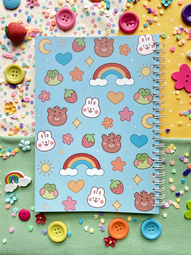 Cute Reusable Sticker Book - Libearty's Ko-fi Shop - Ko-fi