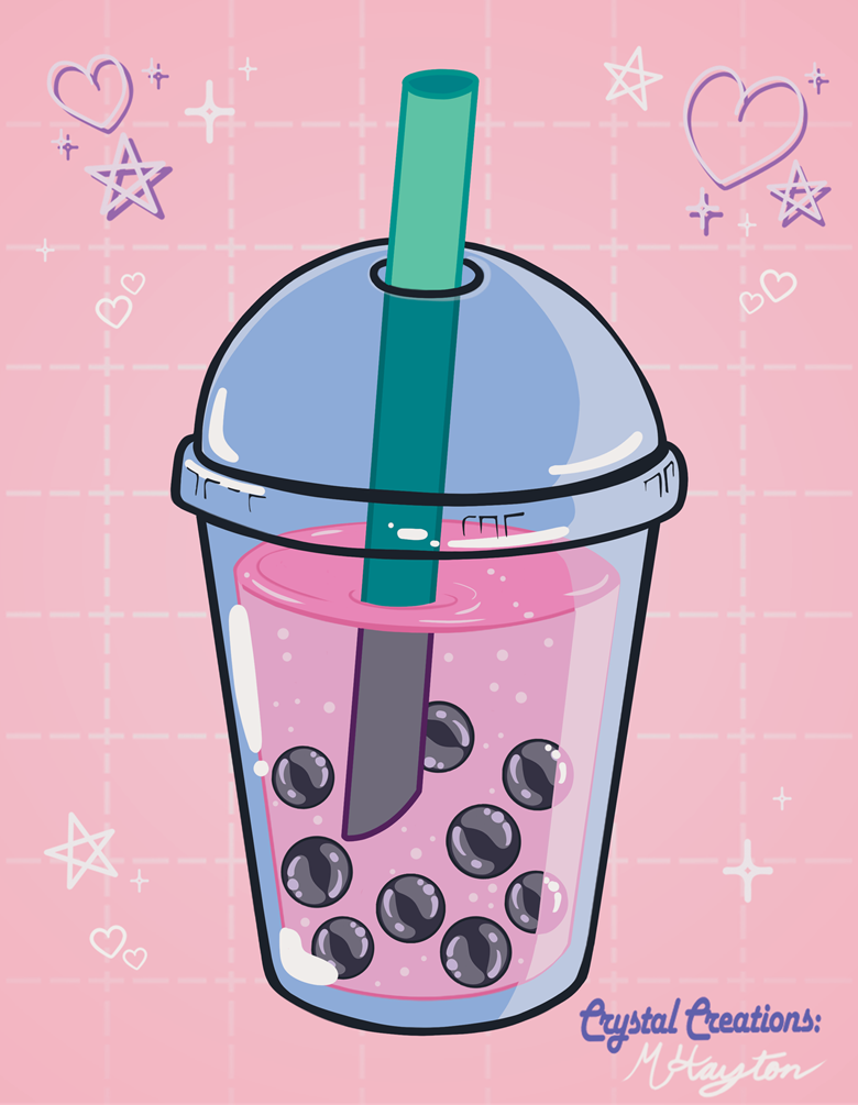 Boba Tea Coloring sheets - Crystal Creations Shop's Ko-fi Shop - Ko-fi ...