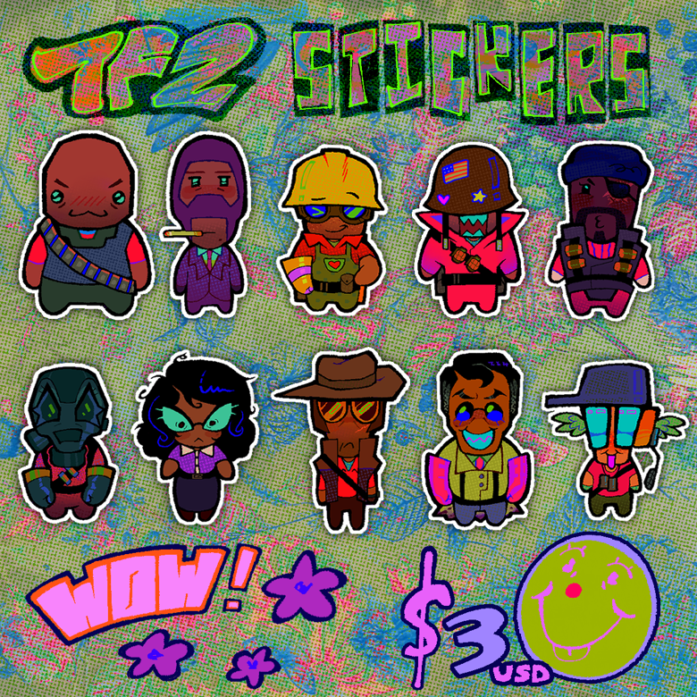TF2 STICKERS - mar's Ko-fi Shop - Ko-fi ️ Where creators get support ...