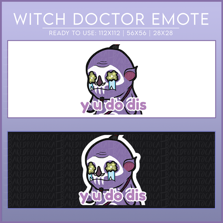 Baby Witch Doctor Emote - Bakedpotatokitty's Ko-fi Shop - Ko-fi ️ Where ...