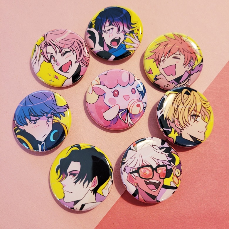 Buttons - Obey Me Characters - Tabby's Ko-fi Shop
