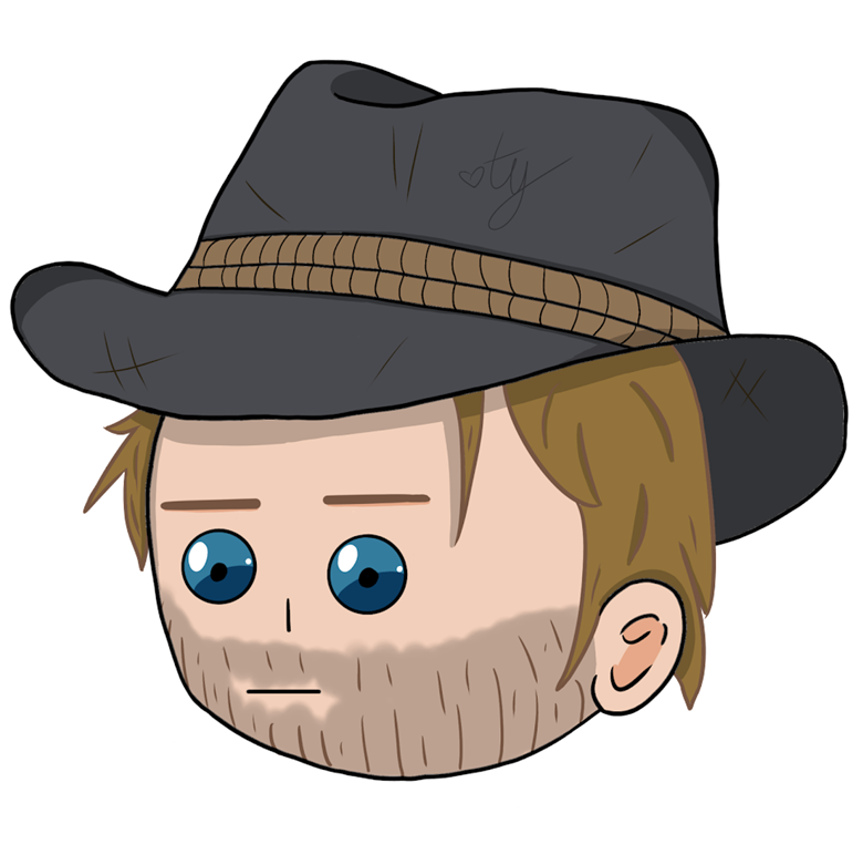 Arthur Morgan hat blue jay | Sticker