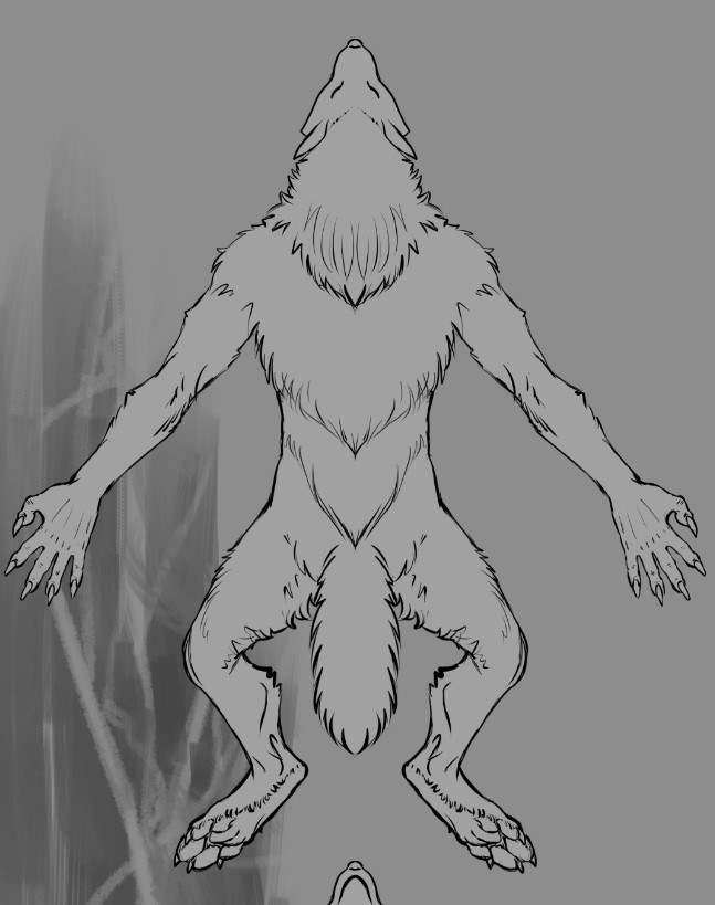 TeknicolorTiger's PYO Werewolf Template Haligren's Kofi Shop Kofi