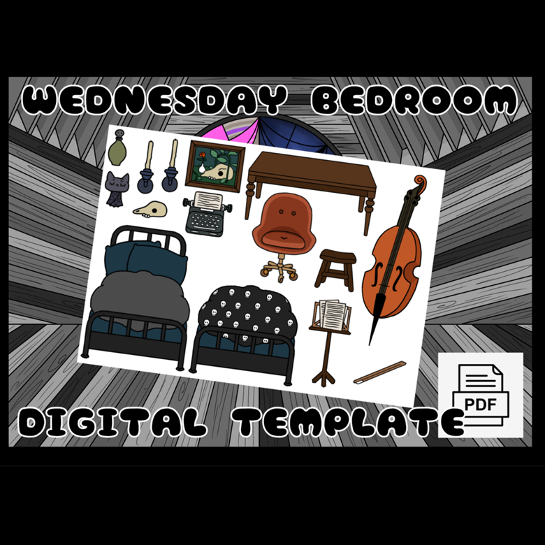 Toca Boca Apartment Room / Toca Boca papercraft / quiet book pages /  Printable apartment for paper dolls