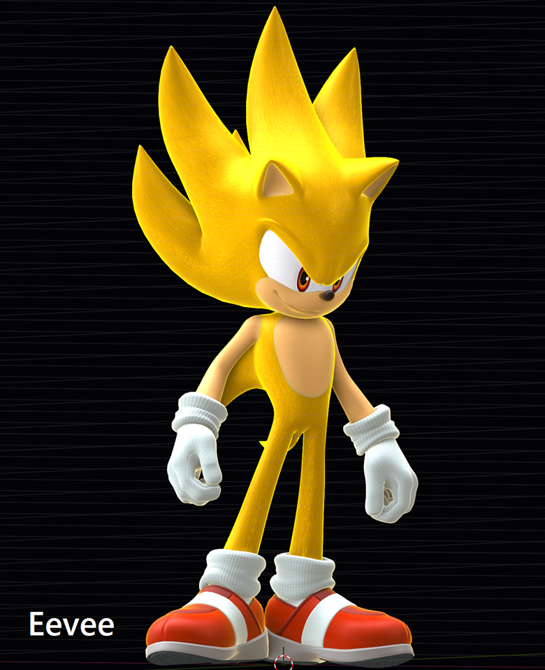 Custom / Edited - Sonic the Hedgehog Customs - Super Sonic (Sonic Mania-Style)  - The Models Resource