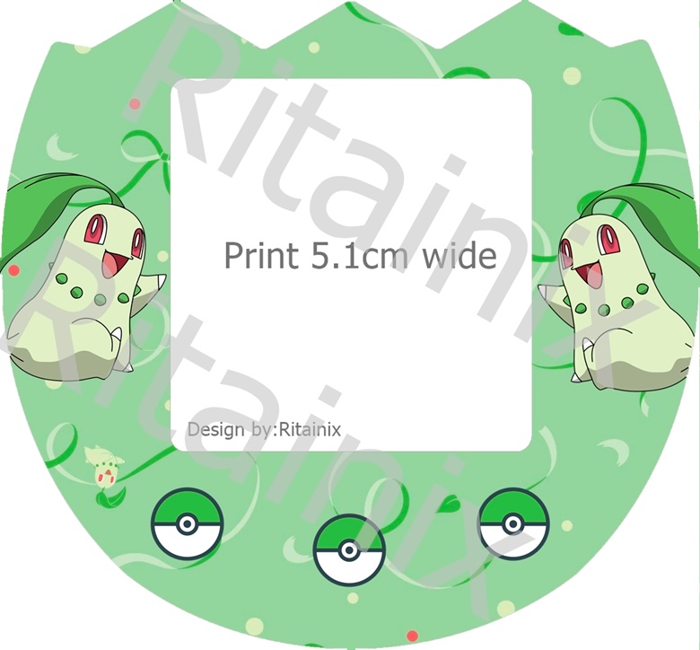 Green Theme Tamagotchi Pix Characters Faceplate Insert PDF Printable,  Tamagotchi Pix Faceplate