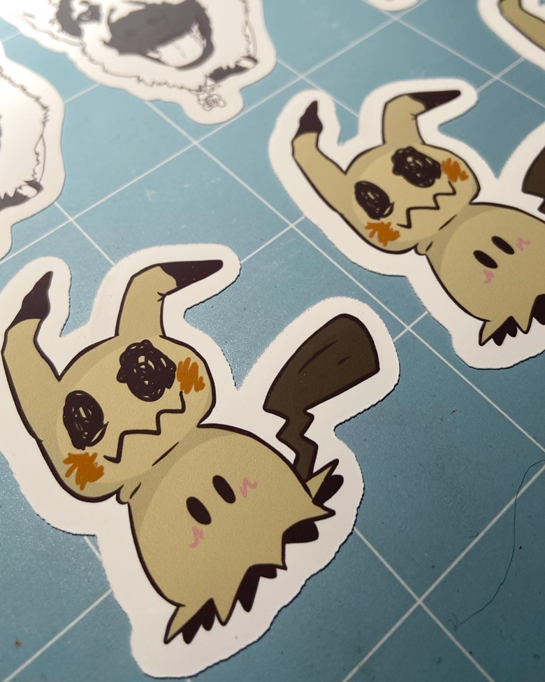 Mimikyu sticker - snyderdraws's Ko-fi Shop