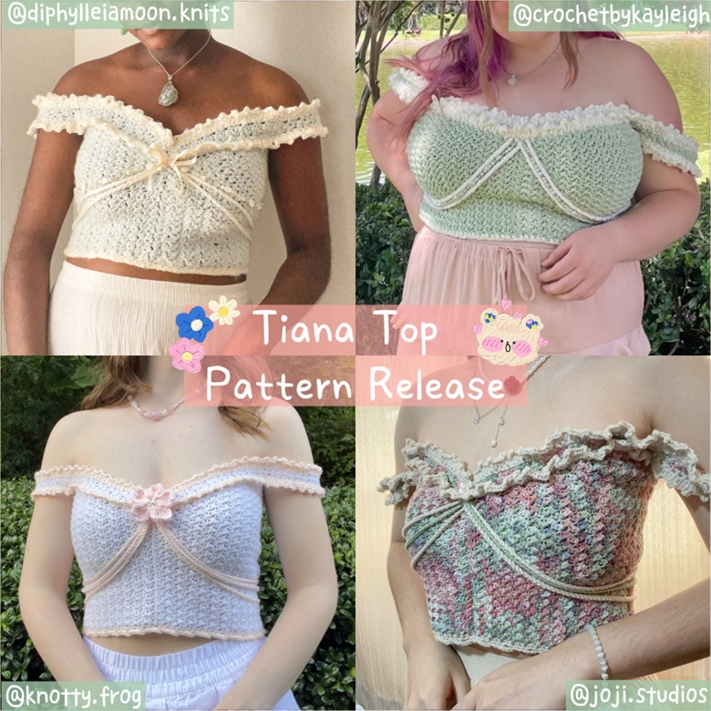 Tiana Top Crochet Written Pattern (PDF Only) - theSilverknot by Julia ...