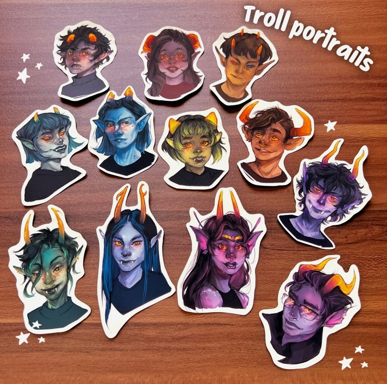 Troll portraits - Sara | Sticker shop & Illustrations's Ko-fi Shop - Ko ...