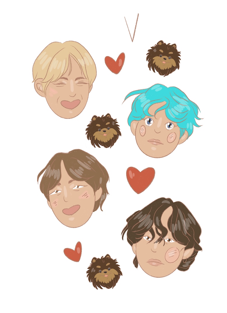 bts stickers - nami's Ko-fi Shop - Ko-fi ❤️ Where creators get support from  fans through donations, memberships, shop sales and more! The original 'Buy  Me a Coffee' Page.