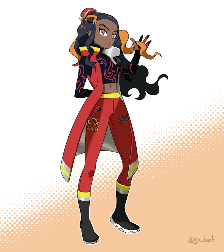I drew myself as an Electric-Type gym leader for pokemon sword and shield  [OC] : r/pokemon