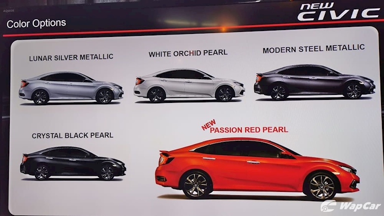 New facelift! Passion Red Pearl shading 2020 Honda Civic FC 