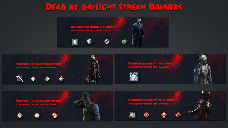 Dead By Daylight Stream Banners Ko Fi Where Creators Get Donations From Fans With A Buy Me A Coffee Page