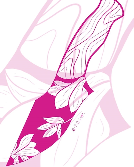 Floral Knife - Magnolia