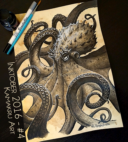 Ink & Coffee: The Kraken