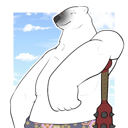 A big ol’ polar bear grandpa