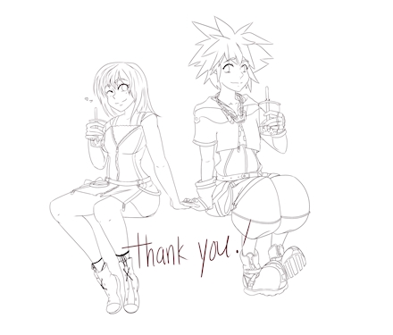 Kairi and Sora Say Thanks!