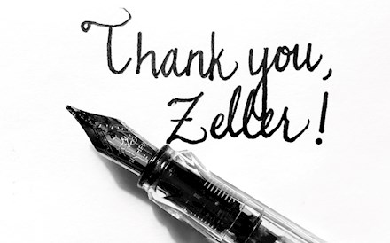 Thank you, Zeller!