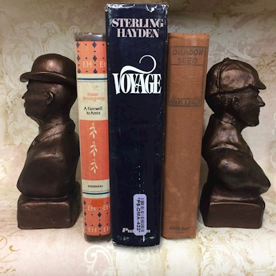  Sherlock Holmes and Dr. Watson Bookend Statues