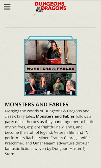 Monsters & Fables Announcement!