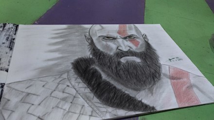 Kratos sketch by MIA