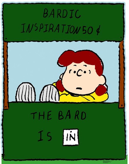 The Bard is [IN]