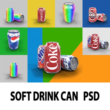Soft Drink Can Mock Up