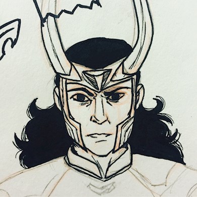 Loki Ink Sketch