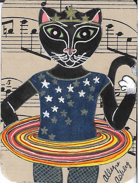 Black Cat in Saturn Costume