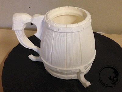3D-printed can holder / dice mug