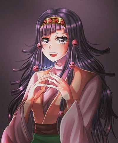 Mikan with Alluka's clothes
