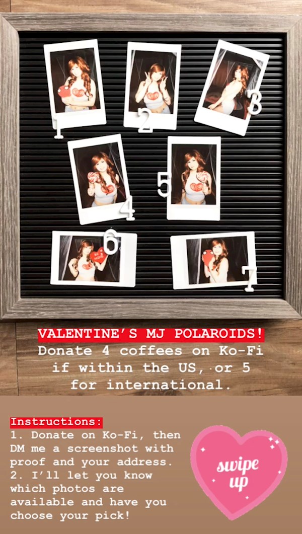 Valentine's MJ Polaroids Available!