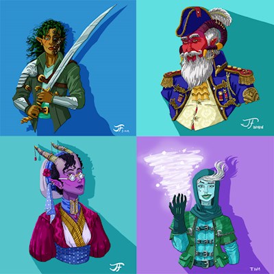 DnD character portraits